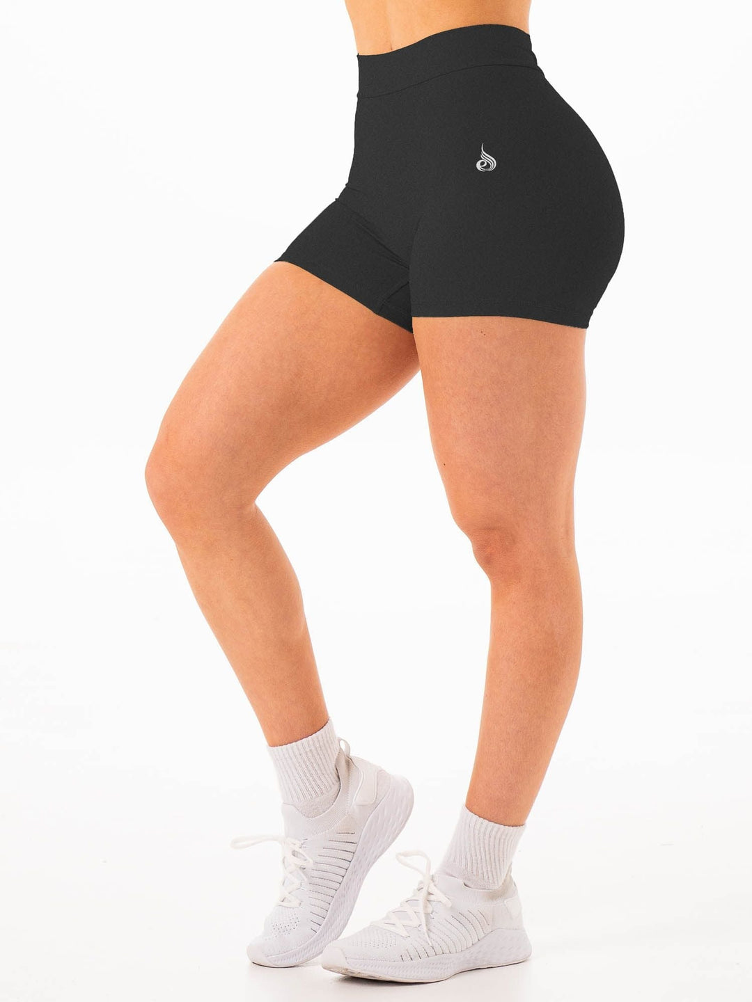 NKD V Scrunch Shorts - Faded Black Clothing Ryderwear 