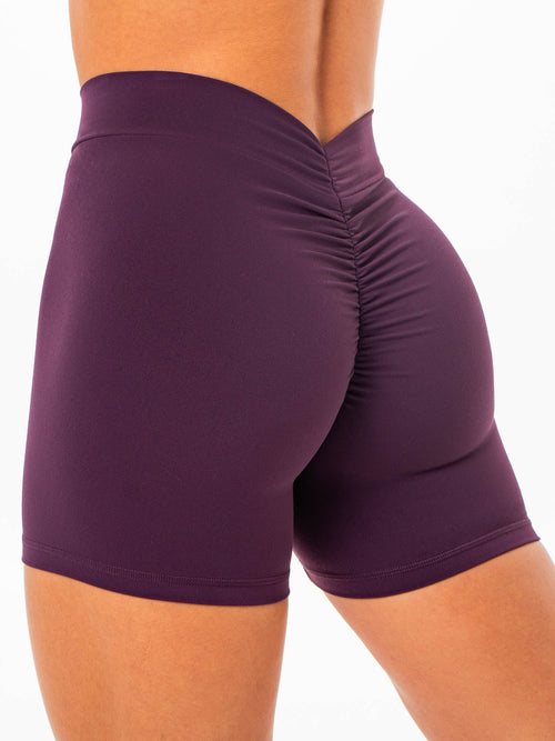 NKD V Scrunch Shorts Merlot