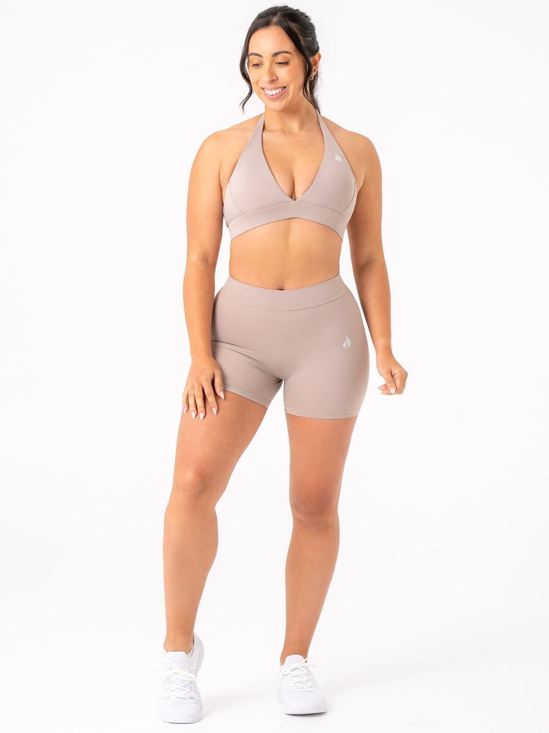 NKD V Scrunch Shorts - Taupe Clothing Ryderwear