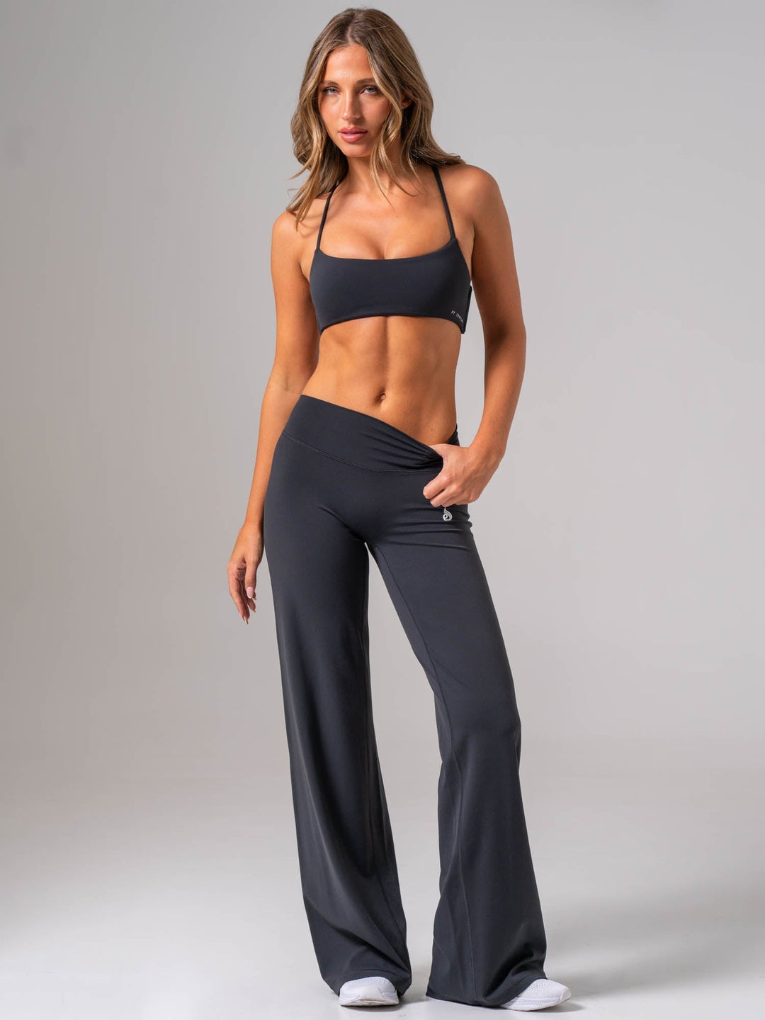 NKD Wide Legging - Midnight Black Clothing Ryderwear 
