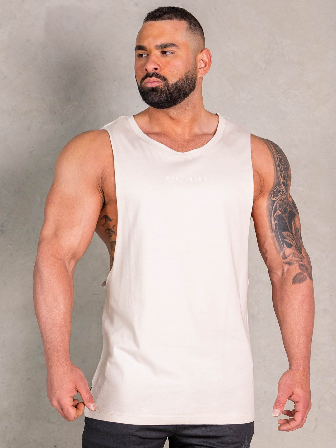 NRG Baller Tank - Oat Clothing Ryderwear