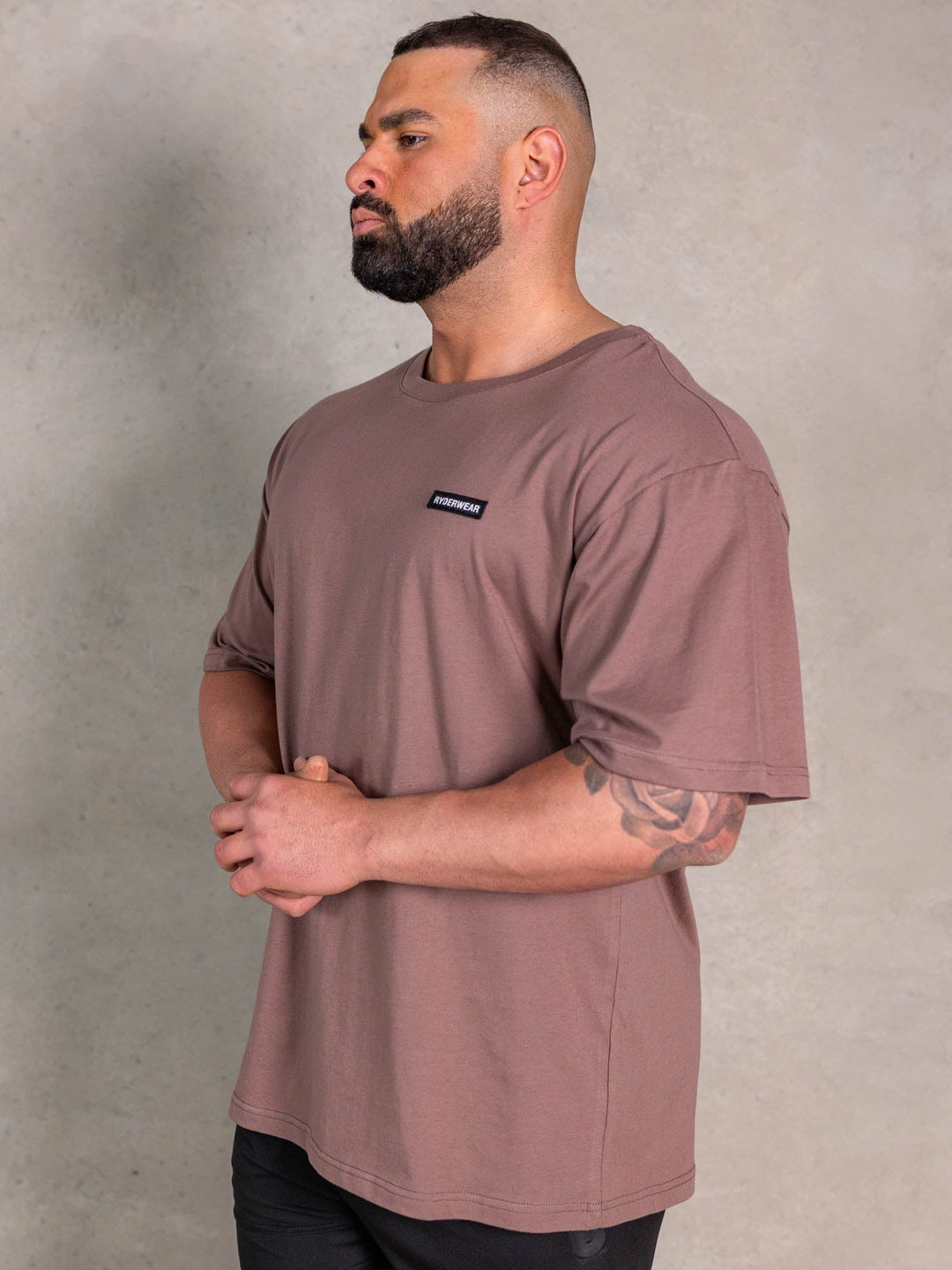 NRG Oversized T-Shirt - Almond Clothing Ryderwear 