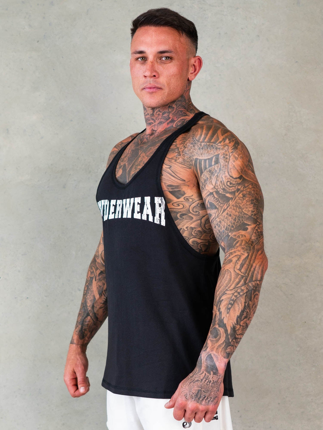 Octane Stringer - Faded Black Clothing Ryderwear