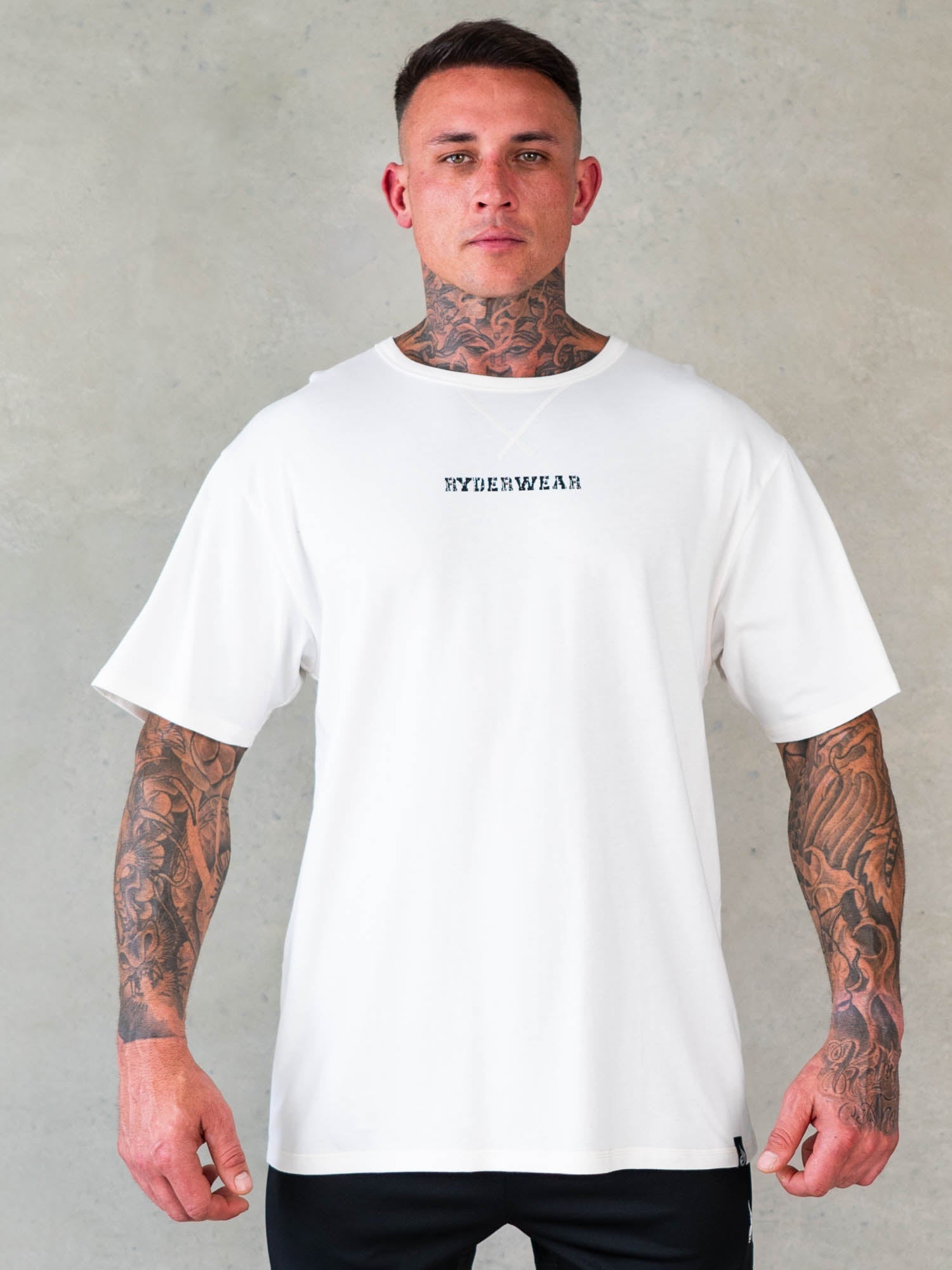 シャツ GLARE HALF T WHITE Men's T-shirt with D patch | White | Diesel