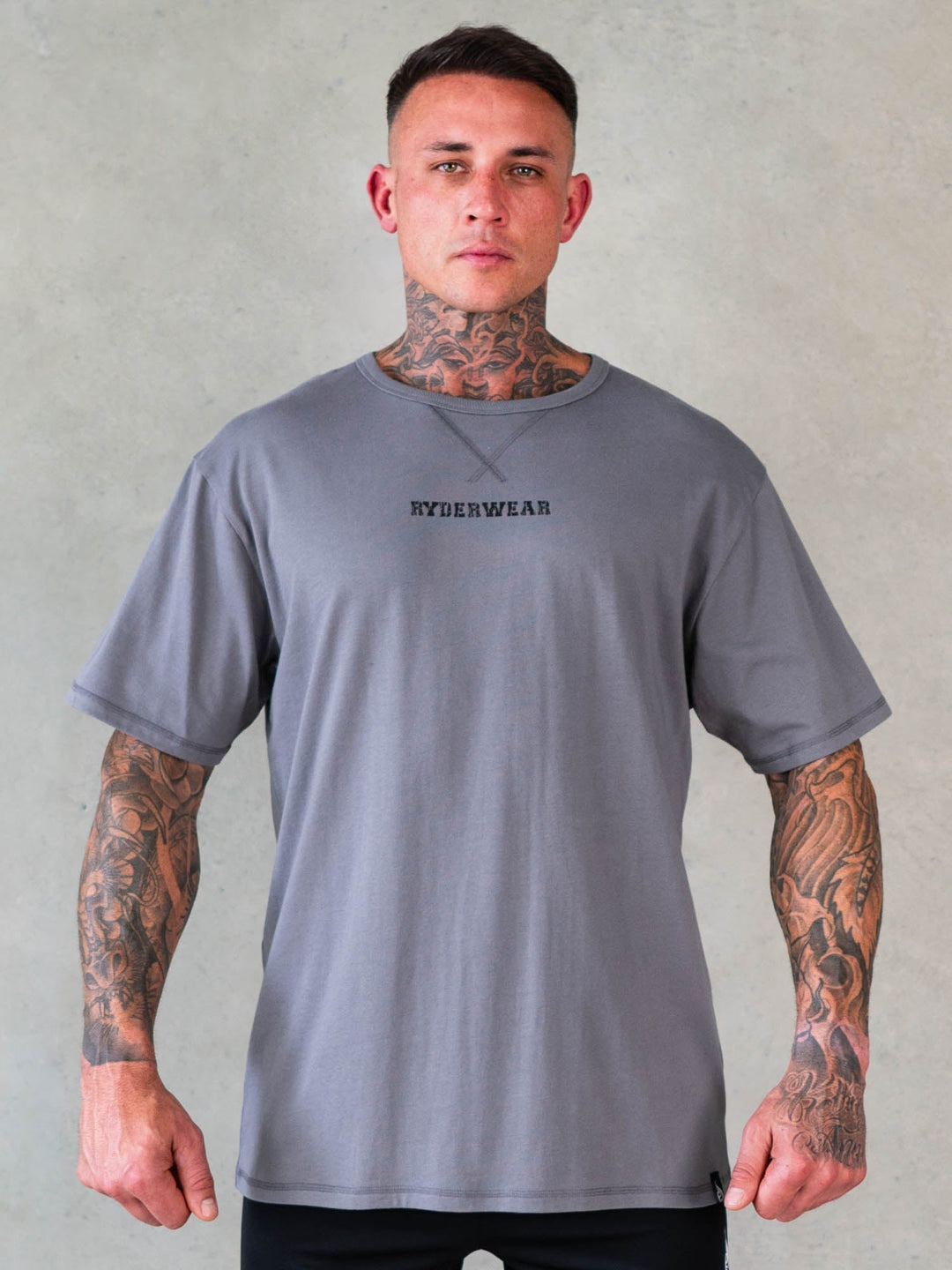 Octane T-Shirt - Steel Grey Clothing Ryderwear