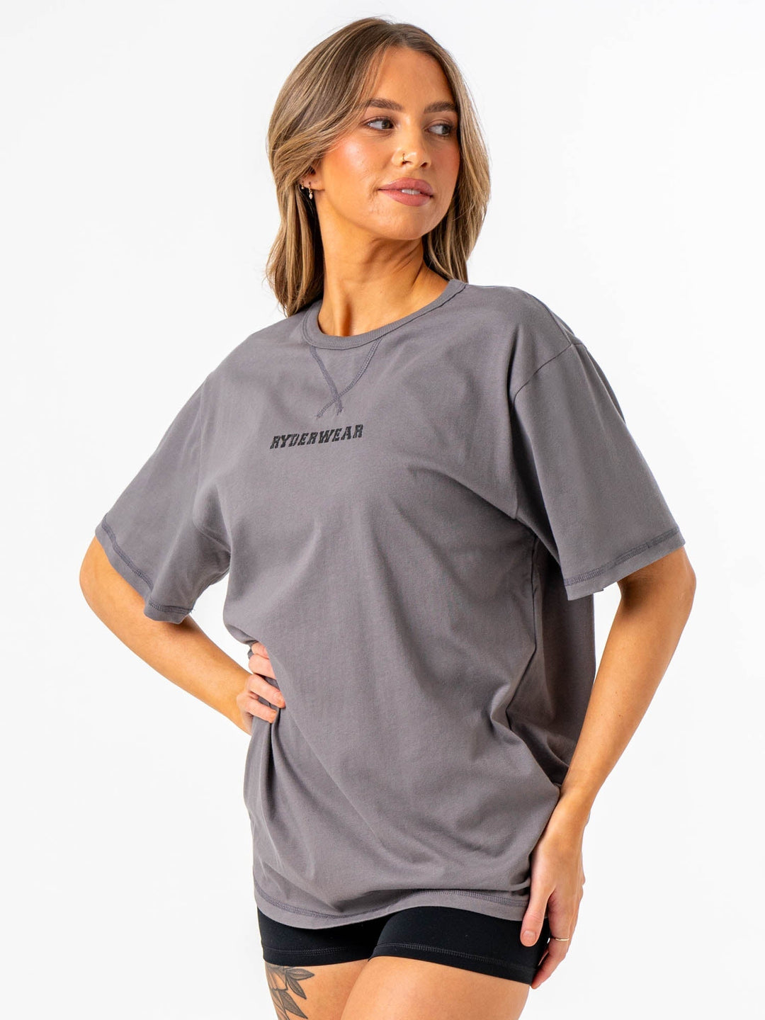 Octane T-Shirt - Steel Grey Clothing Ryderwear 