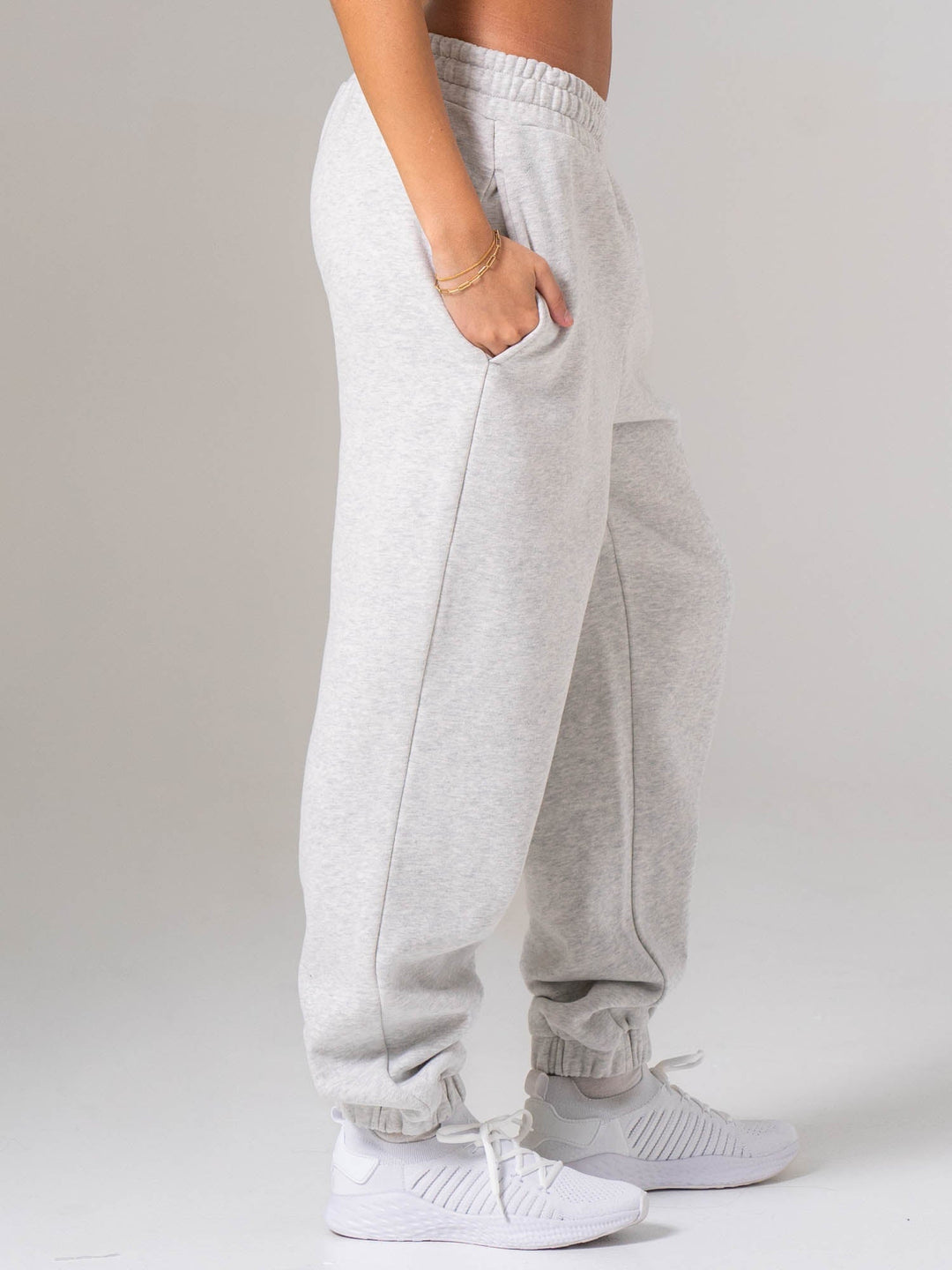 Plush Trackpant - Snow Marl Clothing Ryderwear 