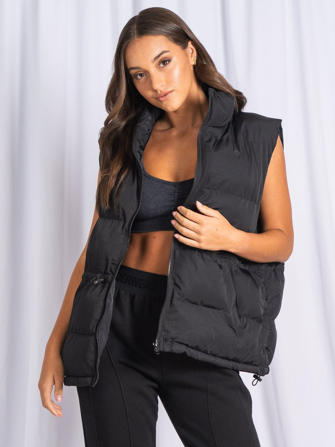 Puffer Vest - Black Clothing Ryderwear
