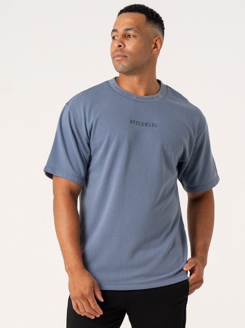 Pursuit Fleece T-Shirt Denim Blue