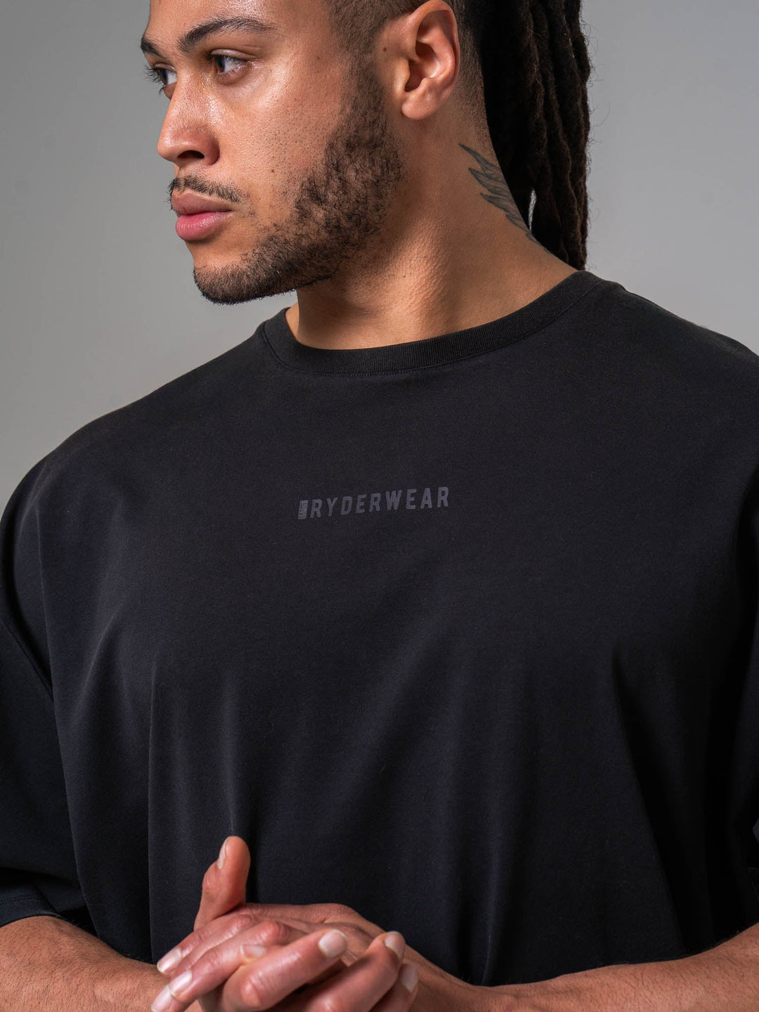 Pursuit Oversized T-shirt - Charcoal Clothing Ryderwear 