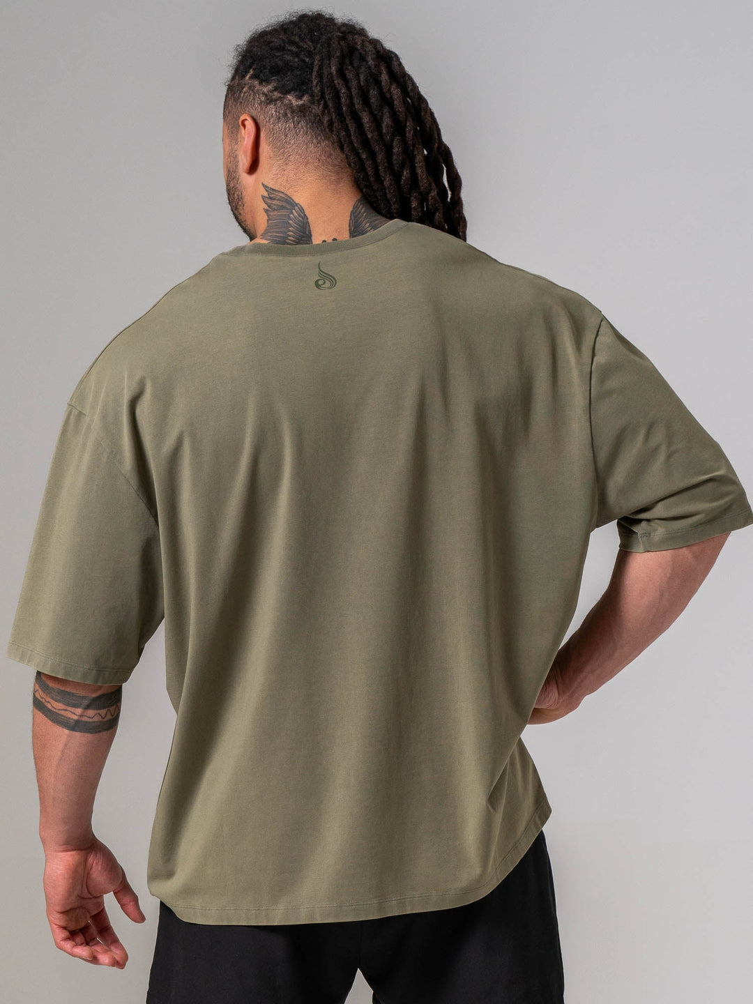 Pursuit Oversized T-shirt - Khaki Clothing Ryderwear 