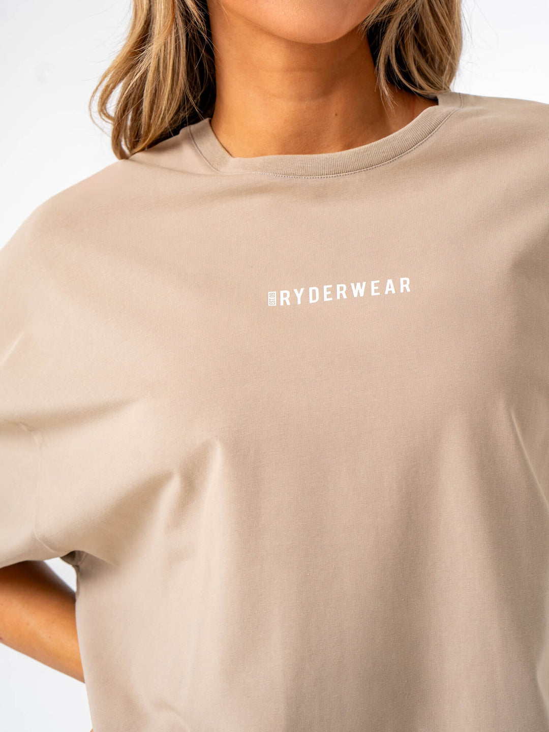 Pursuit Oversized T-Shirt - Taupe Stonewash Clothing Ryderwear 