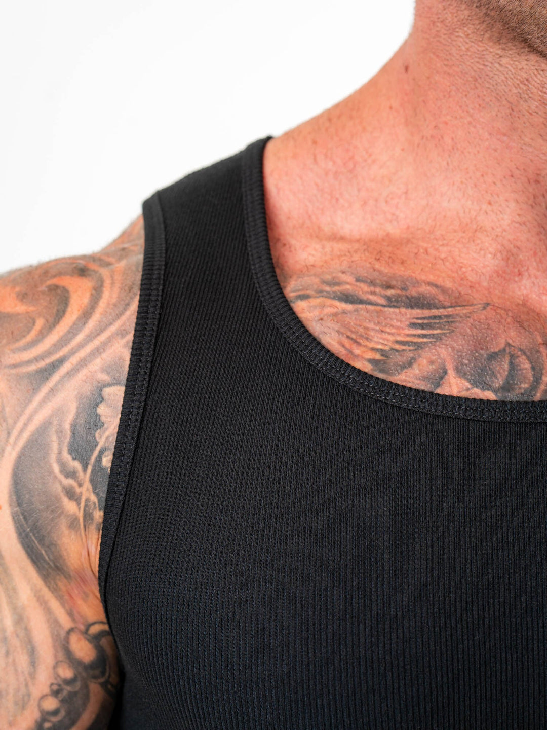 Ribbed Tank - Black Clothing Ryderwear 