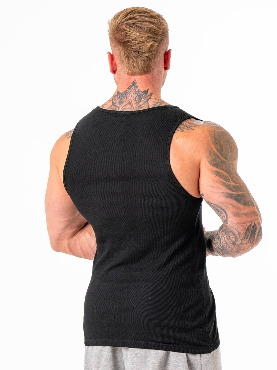 Ribbed Tank - Black Clothing Ryderwear 