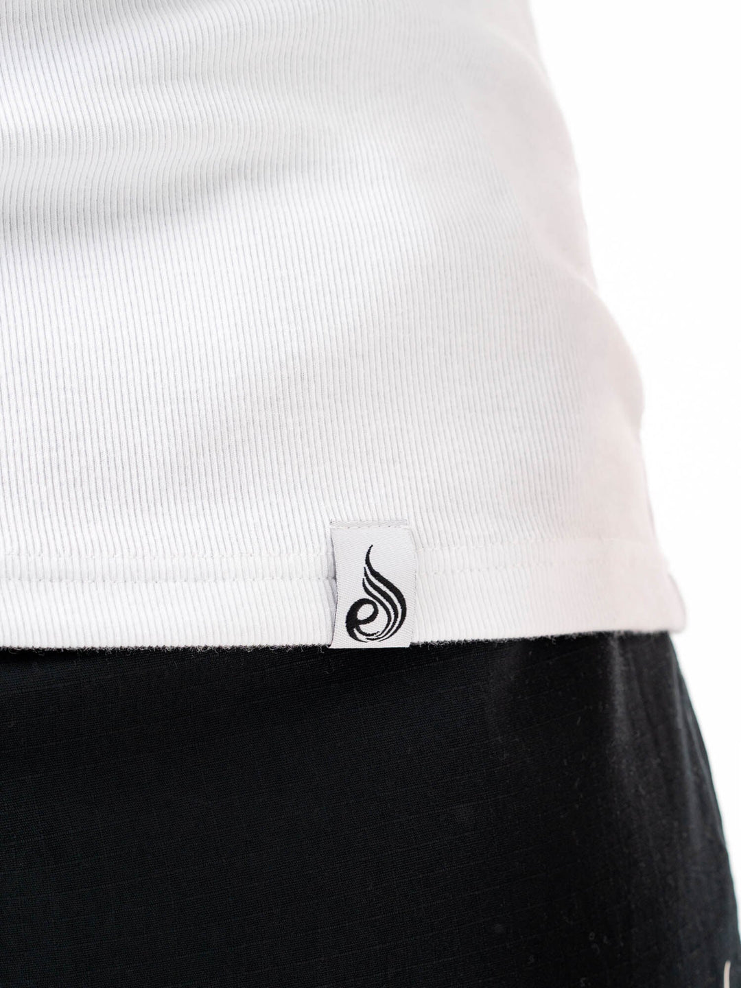 Ribbed Tank - White Clothing Ryderwear 