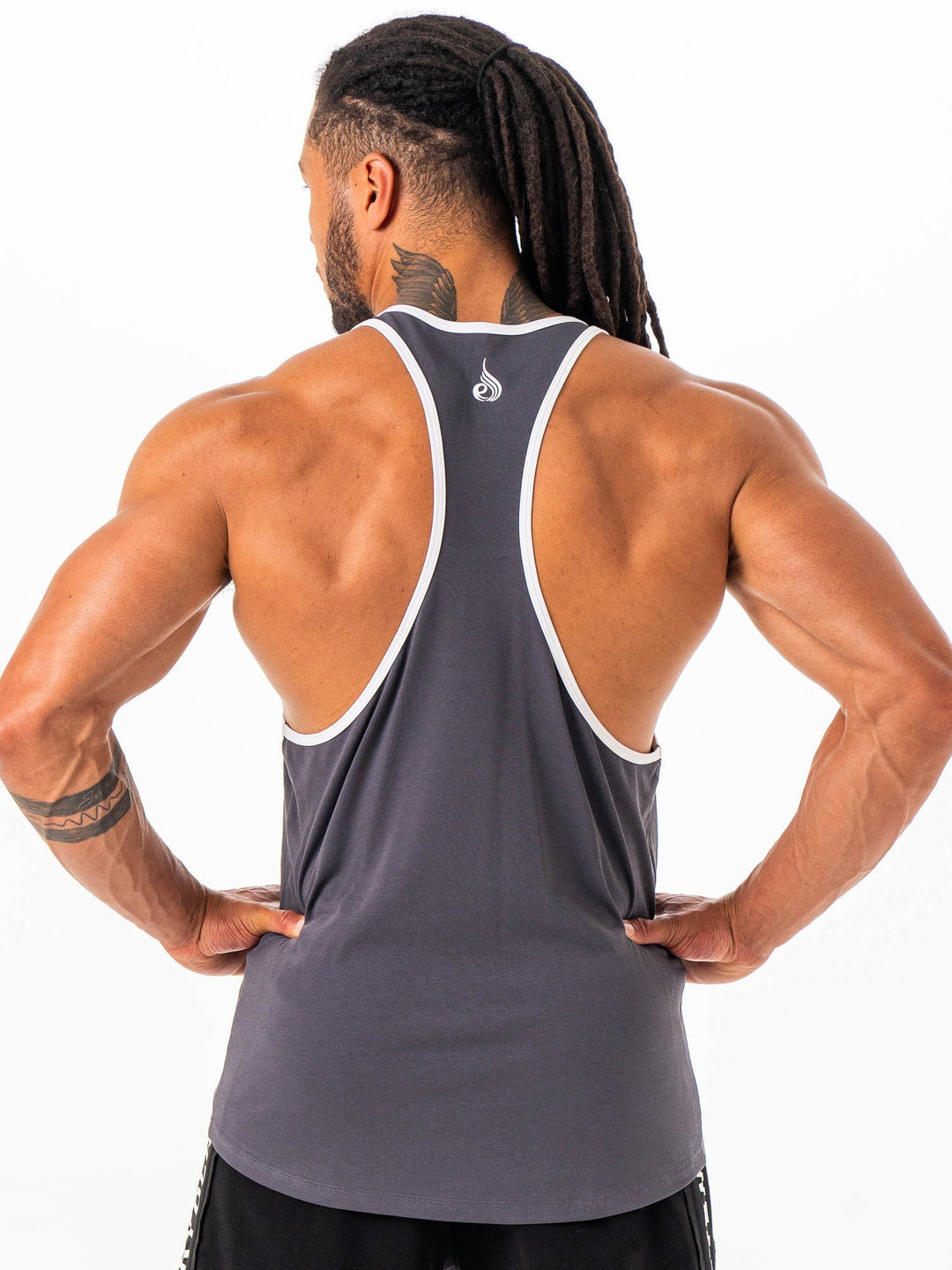 RWLC Stringer T-back - Charcoal Clothing Ryderwear 