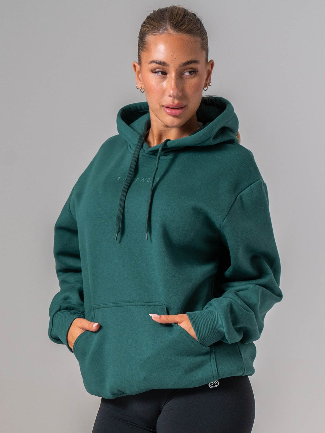 Ryderwear Essential Hoodie - Emerald Clothing Ryderwear 