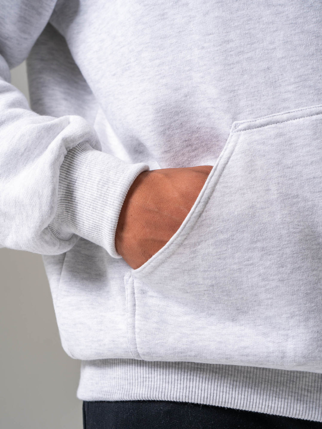Ryderwear Essential Hoodie - Snow Marl Clothing Ryderwear 