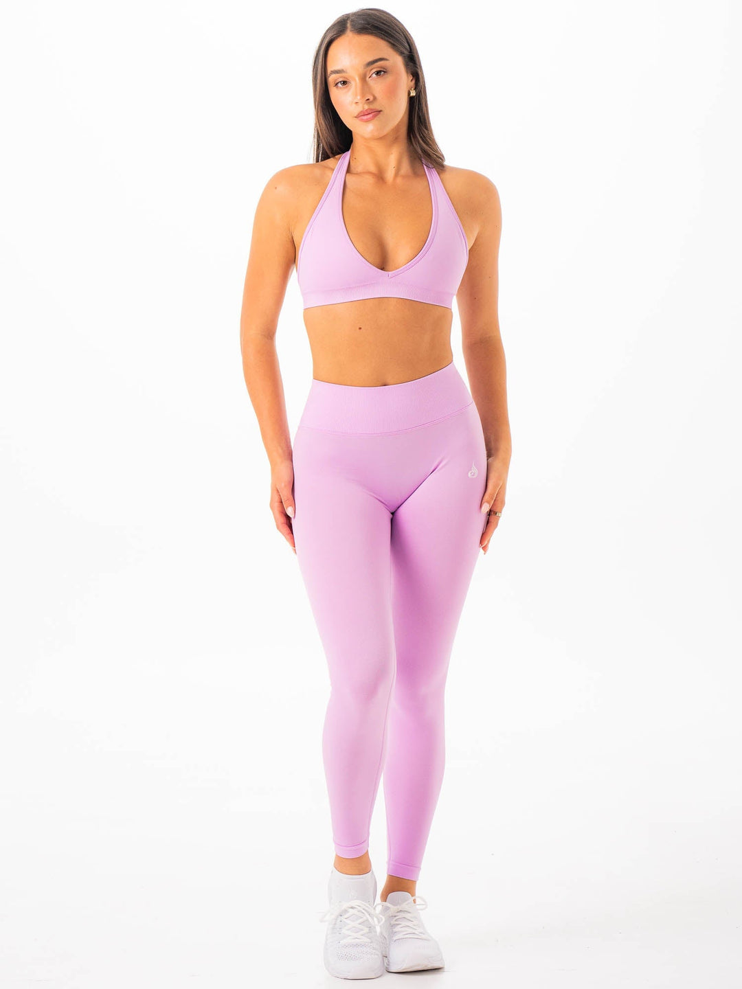 Sculpt Seamless Halter Bra - Amethyst Clothing Ryderwear 