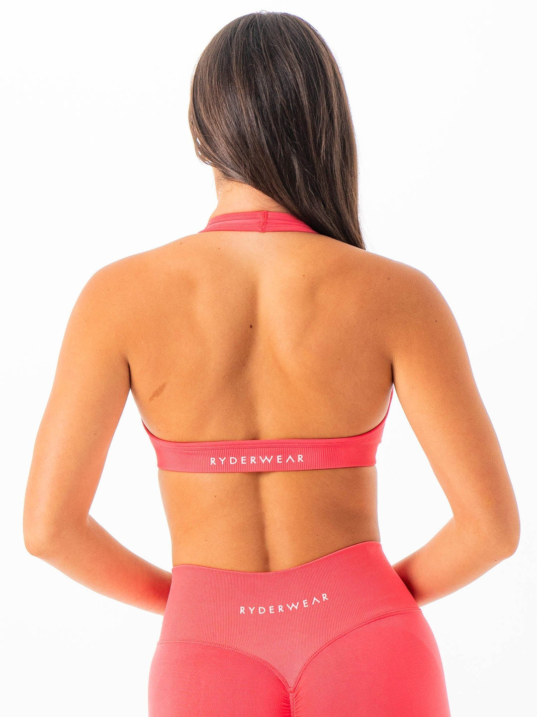 Sculpt Seamless Halter Bra - Watermelon Clothing Ryderwear 