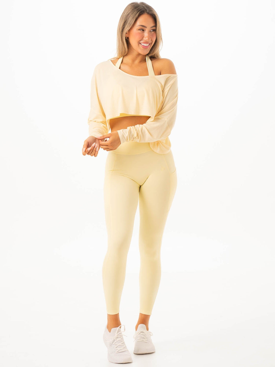 Slouchy Off Shoulder Top - Limoncello Clothing Ryderwear 