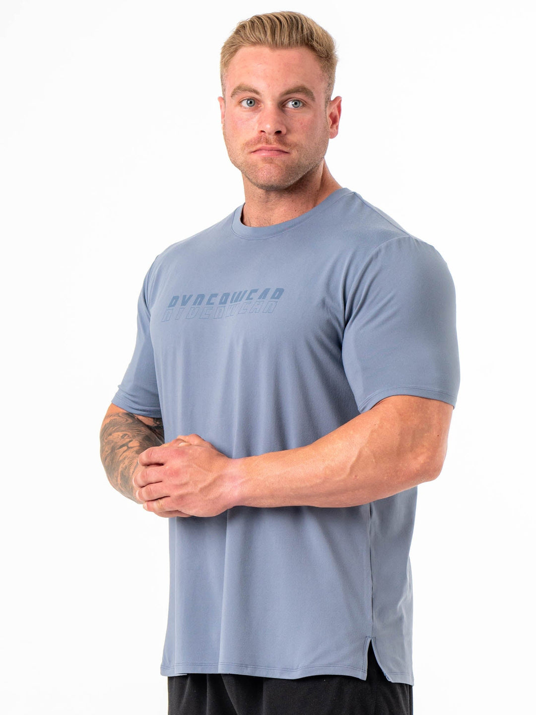 Soft Tech Regular T-Shirt - Denim Blue Clothing Ryderwear 