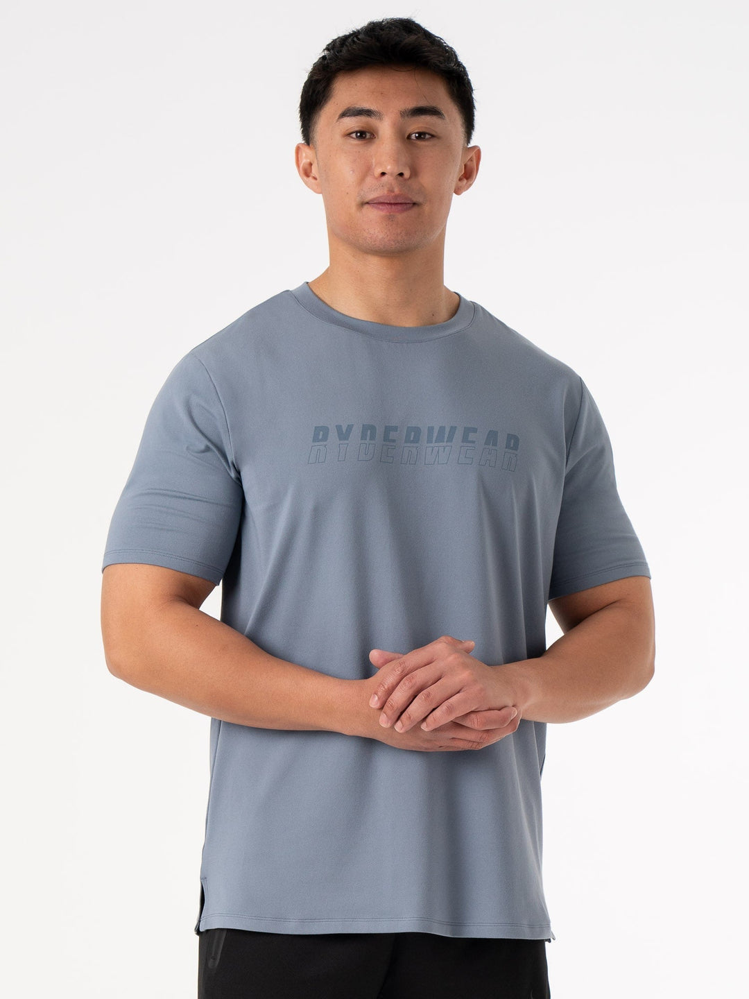 Soft Tech Regular T-Shirt - Denim Blue Clothing Ryderwear 