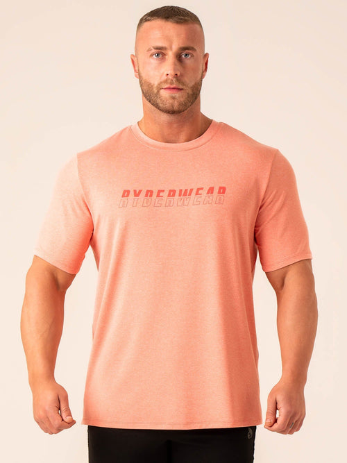 Soft Tech T-Shirt Coral Marl