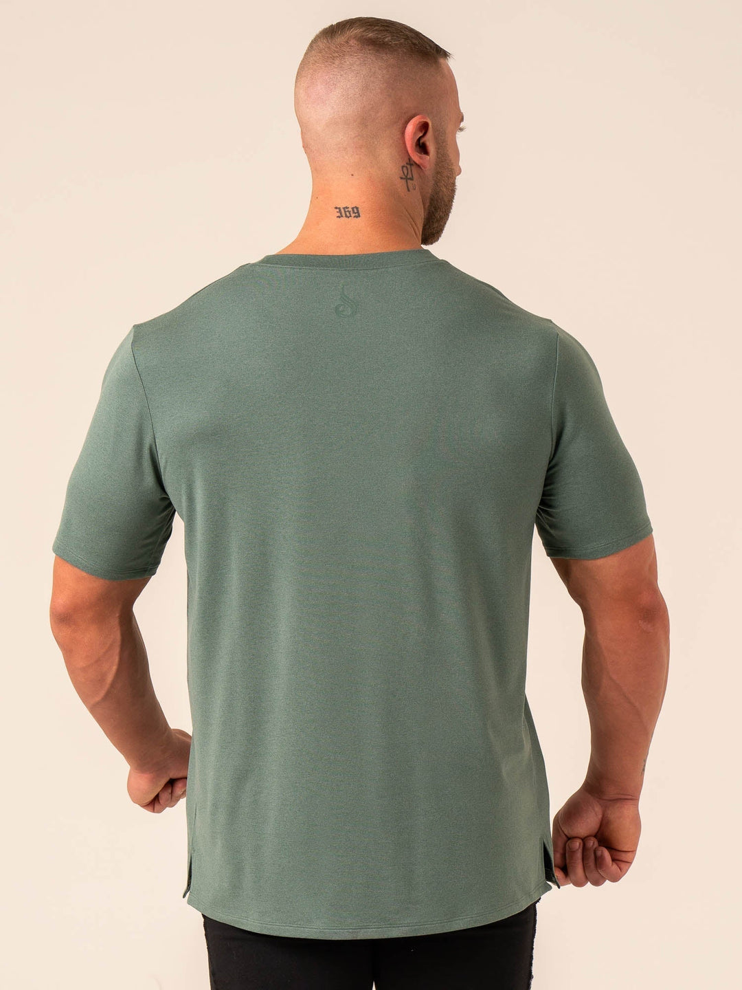 Soft Tech T-Shirt - Fern Green Marl Clothing Ryderwear 