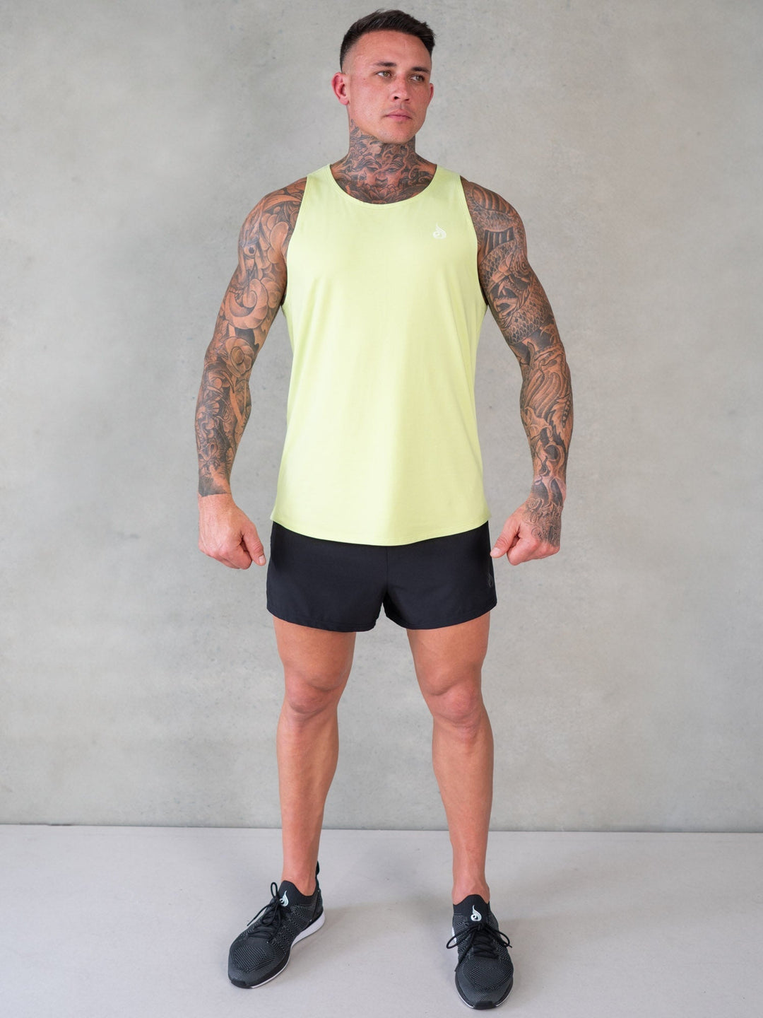 Soft Tech Tank - Lime Marl Clothing Ryderwear