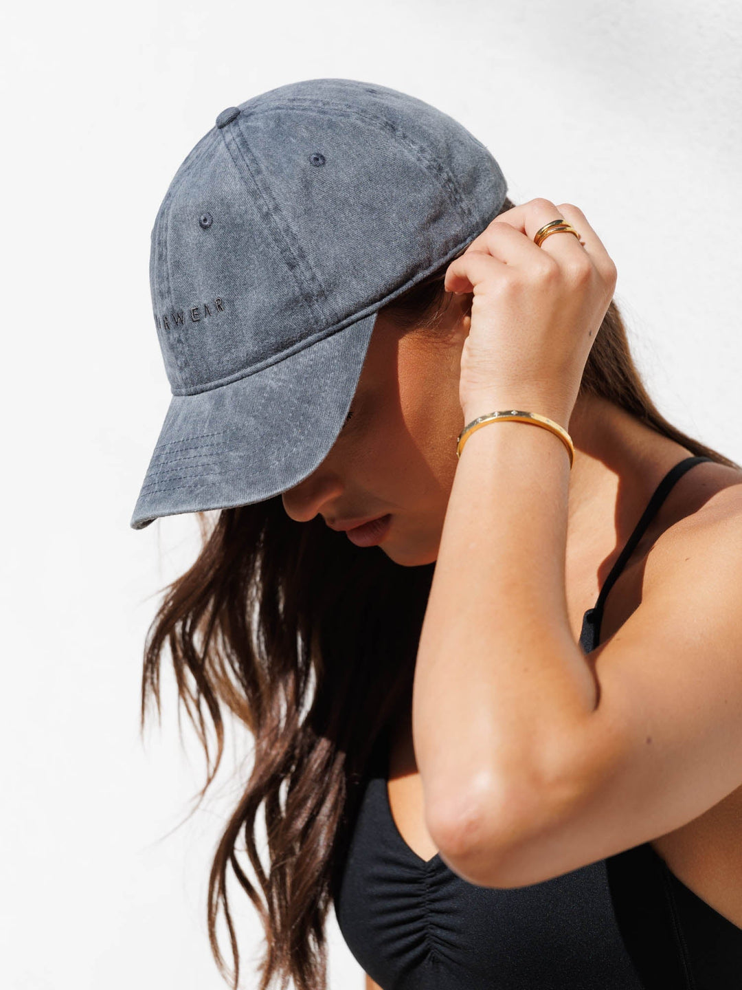 Stonewash Cap - Charcoal Accessories Ryderwear 