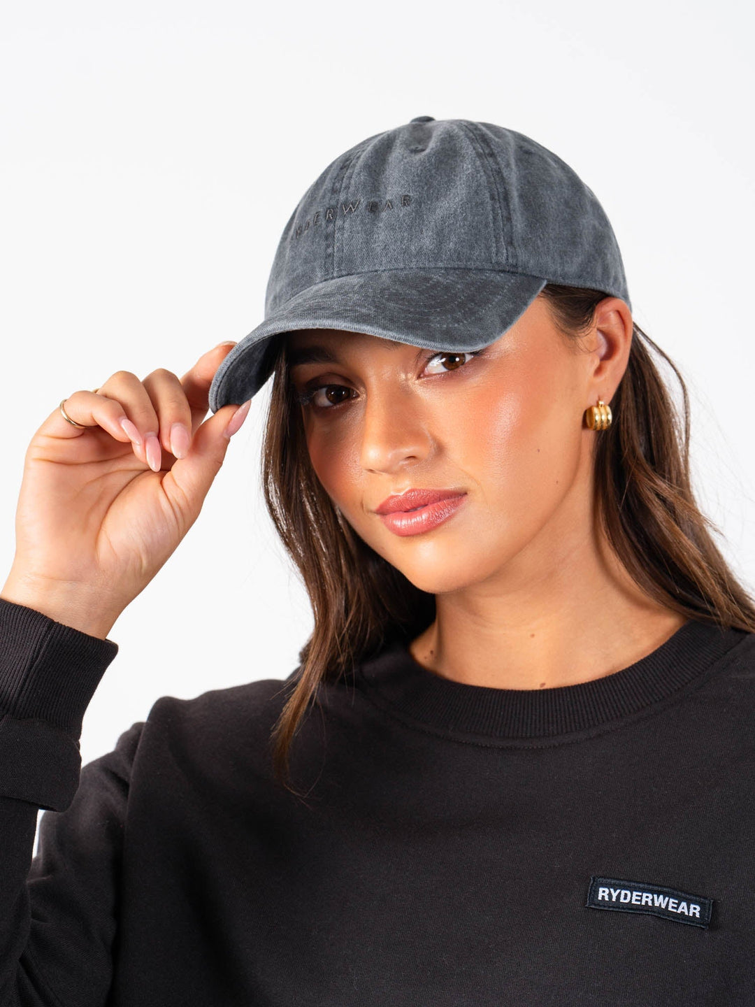 Stonewash Cap - Charcoal Accessories Ryderwear 