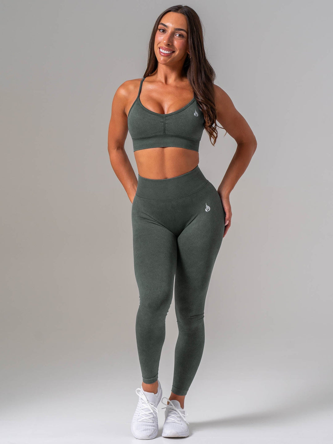 Stonewash Scrunch Seamless Leggings - Evergreen Clothing Ryderwear 