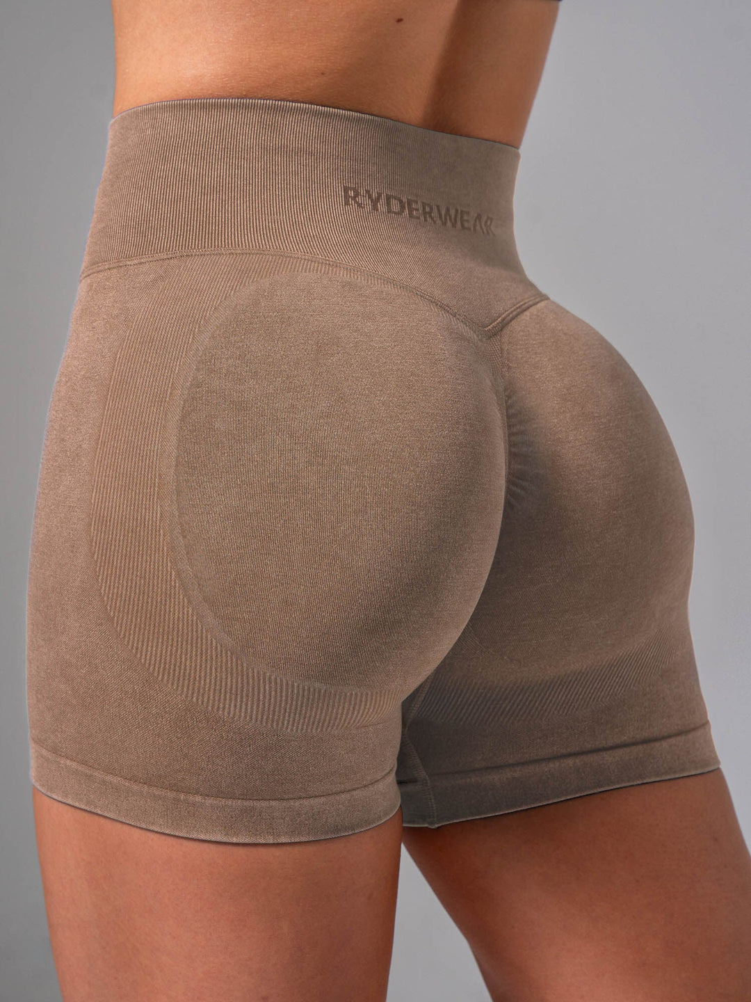 Stonewash Scrunch Seamless Shorts - Chai Clothing Ryderwear 