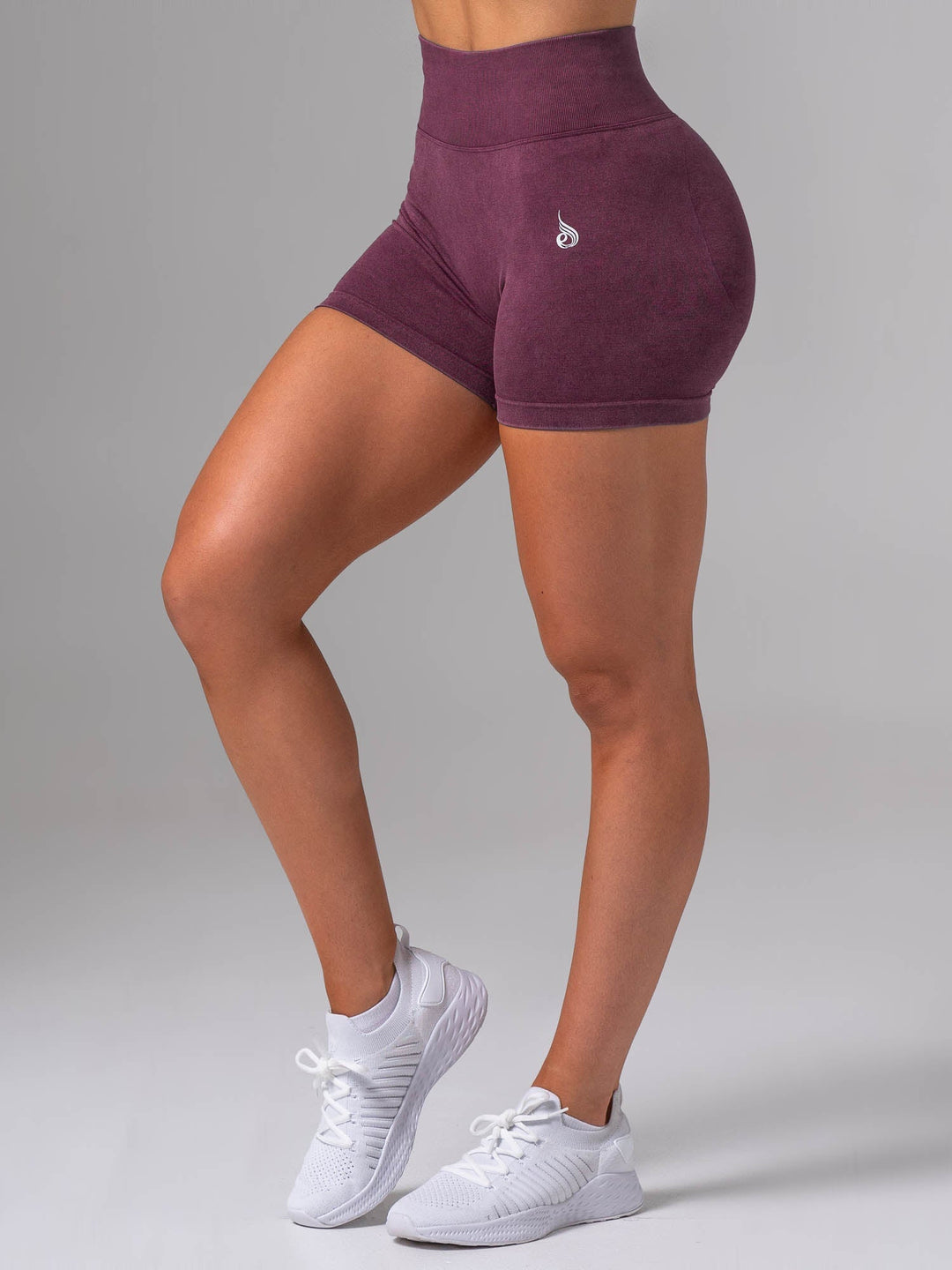Stonewash Scrunch Seamless Shorts - Plum Clothing Ryderwear 