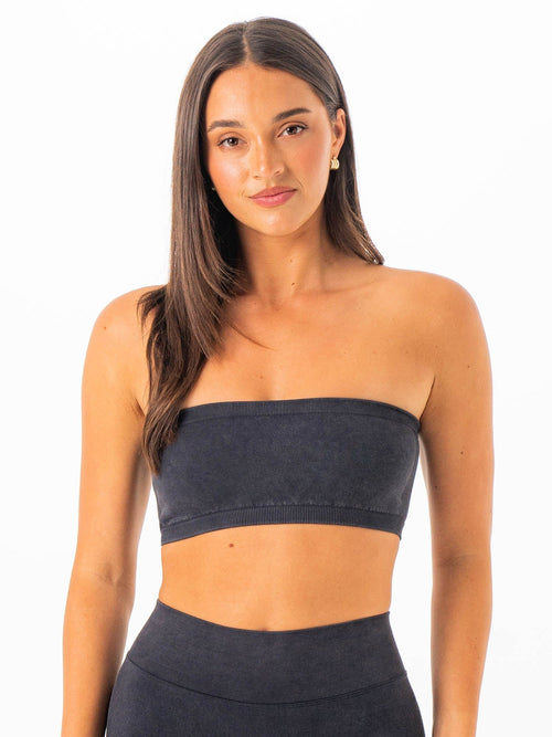 Stonewash Seamless Bandeau Black