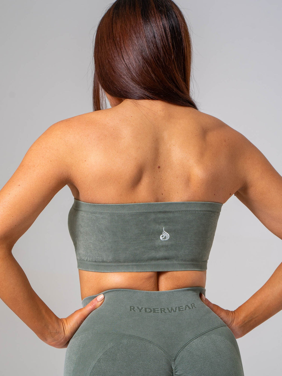 Stonewash Seamless Bandeau - Eucalyptus Clothing Ryderwear 