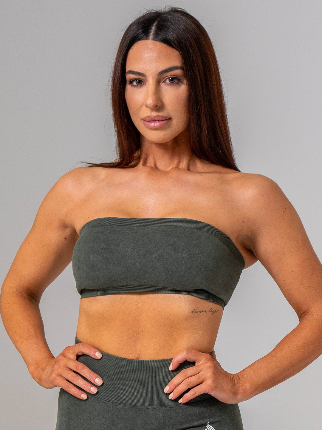 Stonewash Seamless Bandeau - Evergreen Clothing Ryderwear 