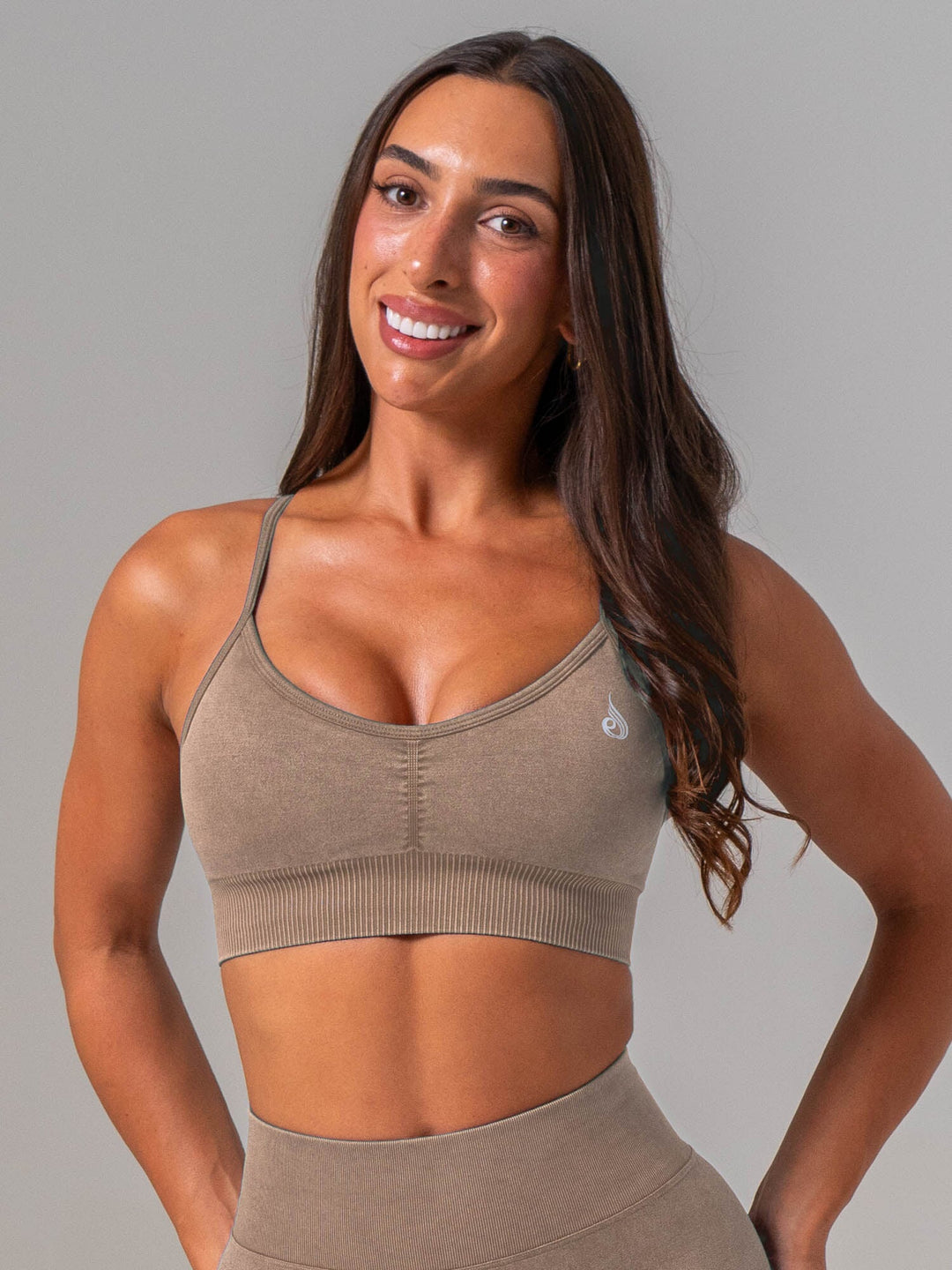 Stonewash Seamless Sports Bra - Chai Clothing Ryderwear 