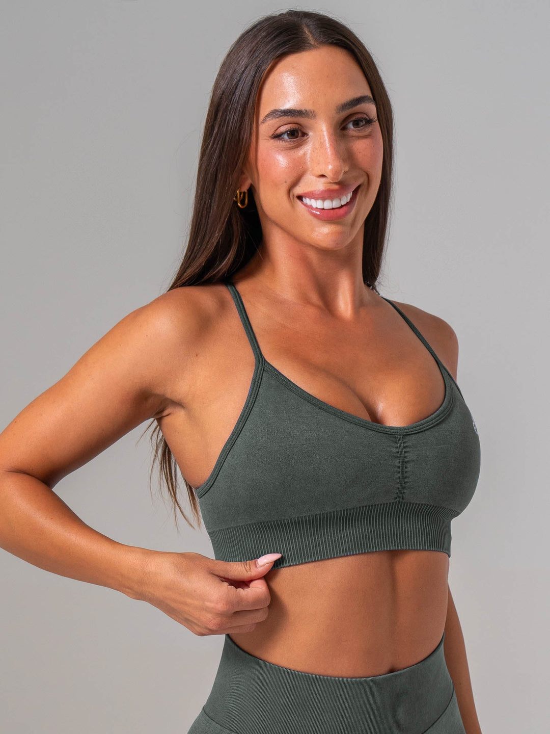Stonewash Seamless Sports Bra - Evergreen Clothing Ryderwear 