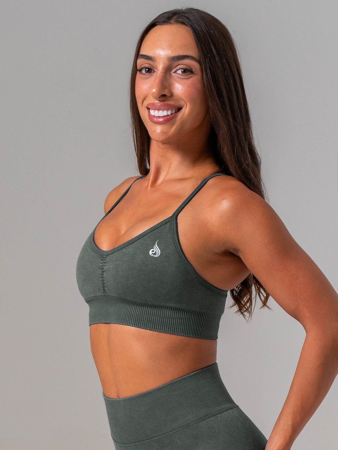 Stonewash Seamless Sports Bra - Evergreen Clothing Ryderwear 