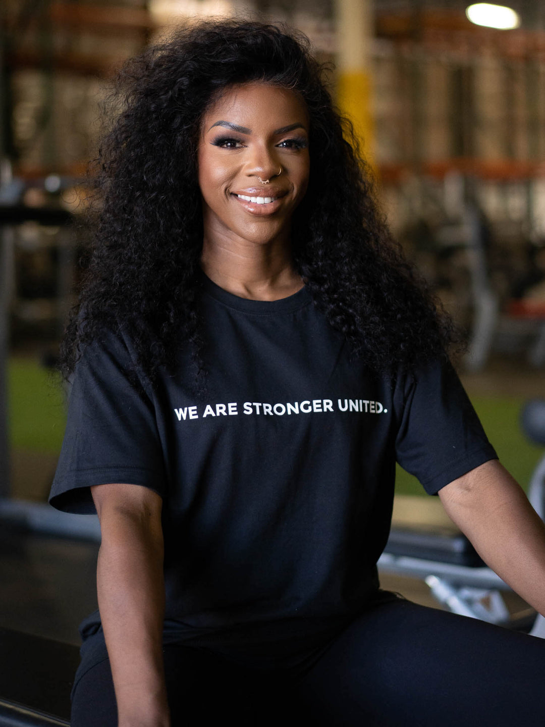 Stronger United Oversized T-Shirt - Black Clothing Ryderwear 