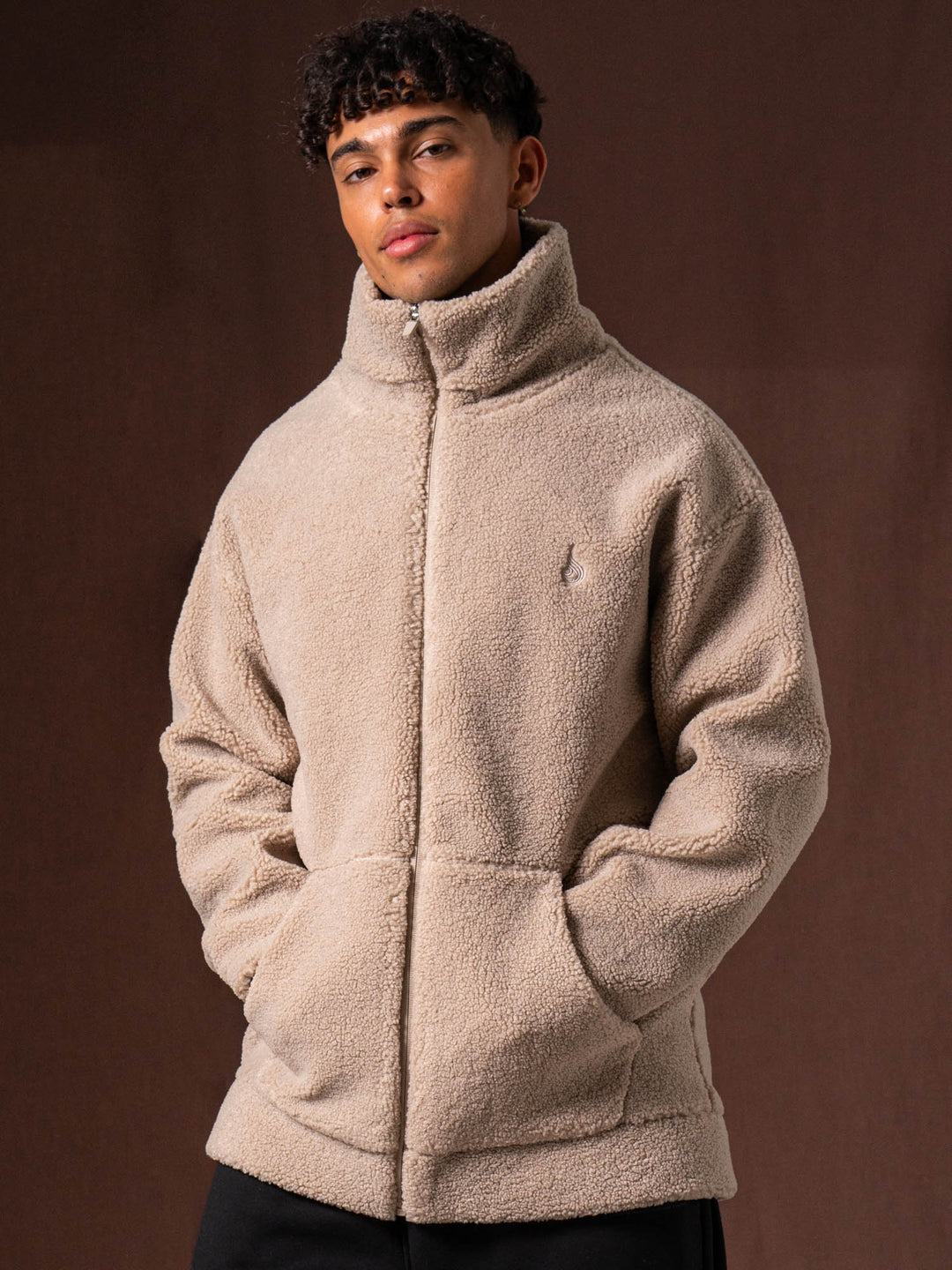 Teddy Jacket - Taupe Clothing Ryderwear 