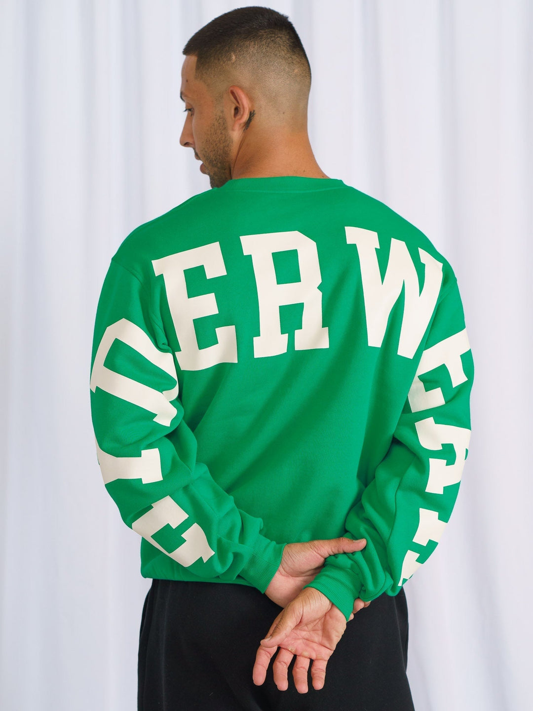 Unisex Collegiate Sweater - Green Clothing Ryderwear 