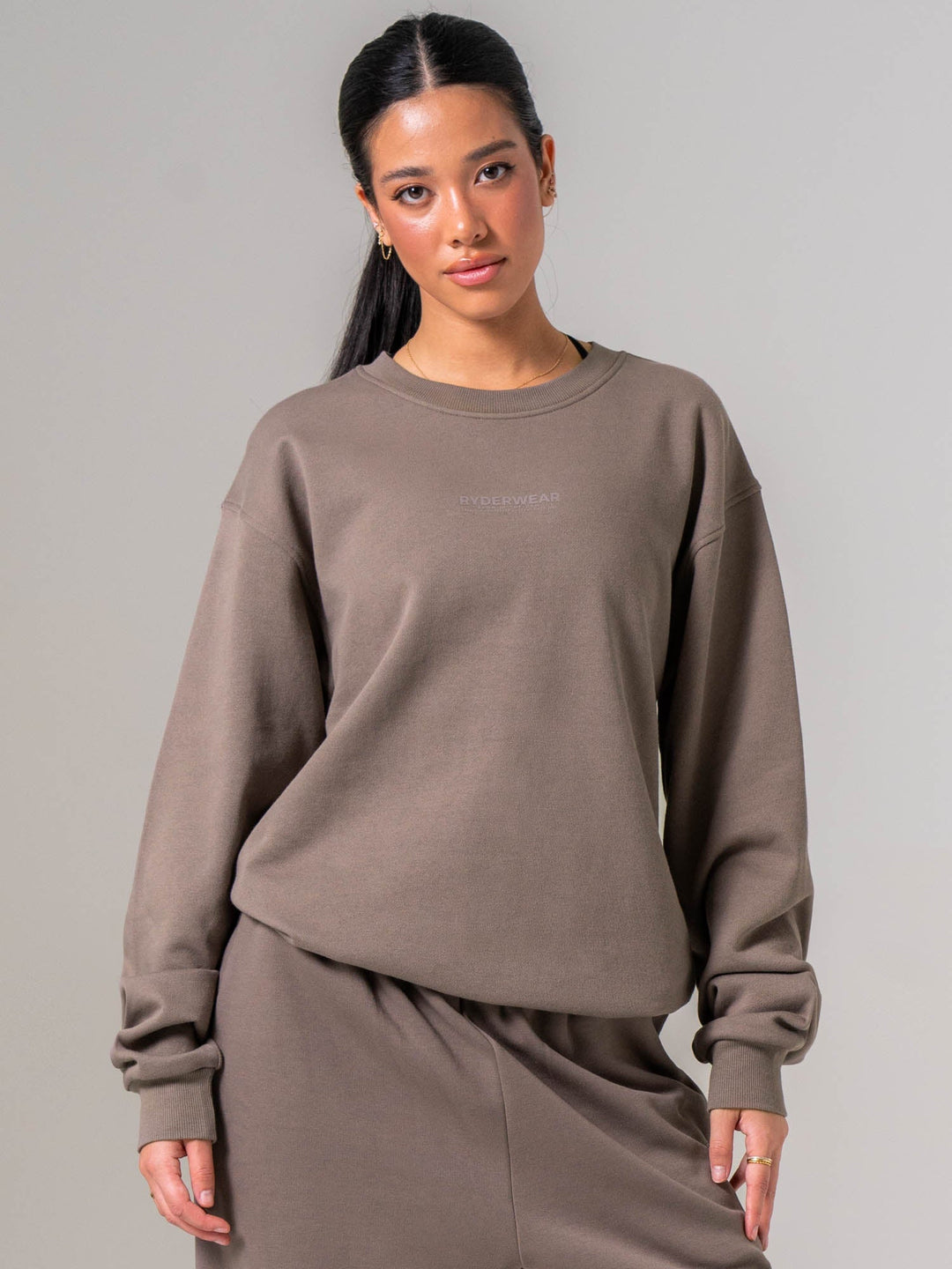 Unisex Crewneck - Deep Taupe Clothing Ryderwear 
