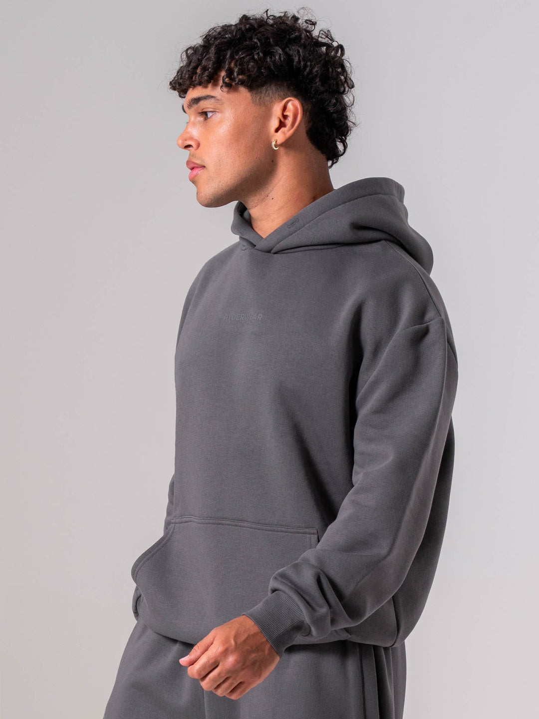 Unisex Fleece Hoodie - Charcoal Clothing Ryderwear 