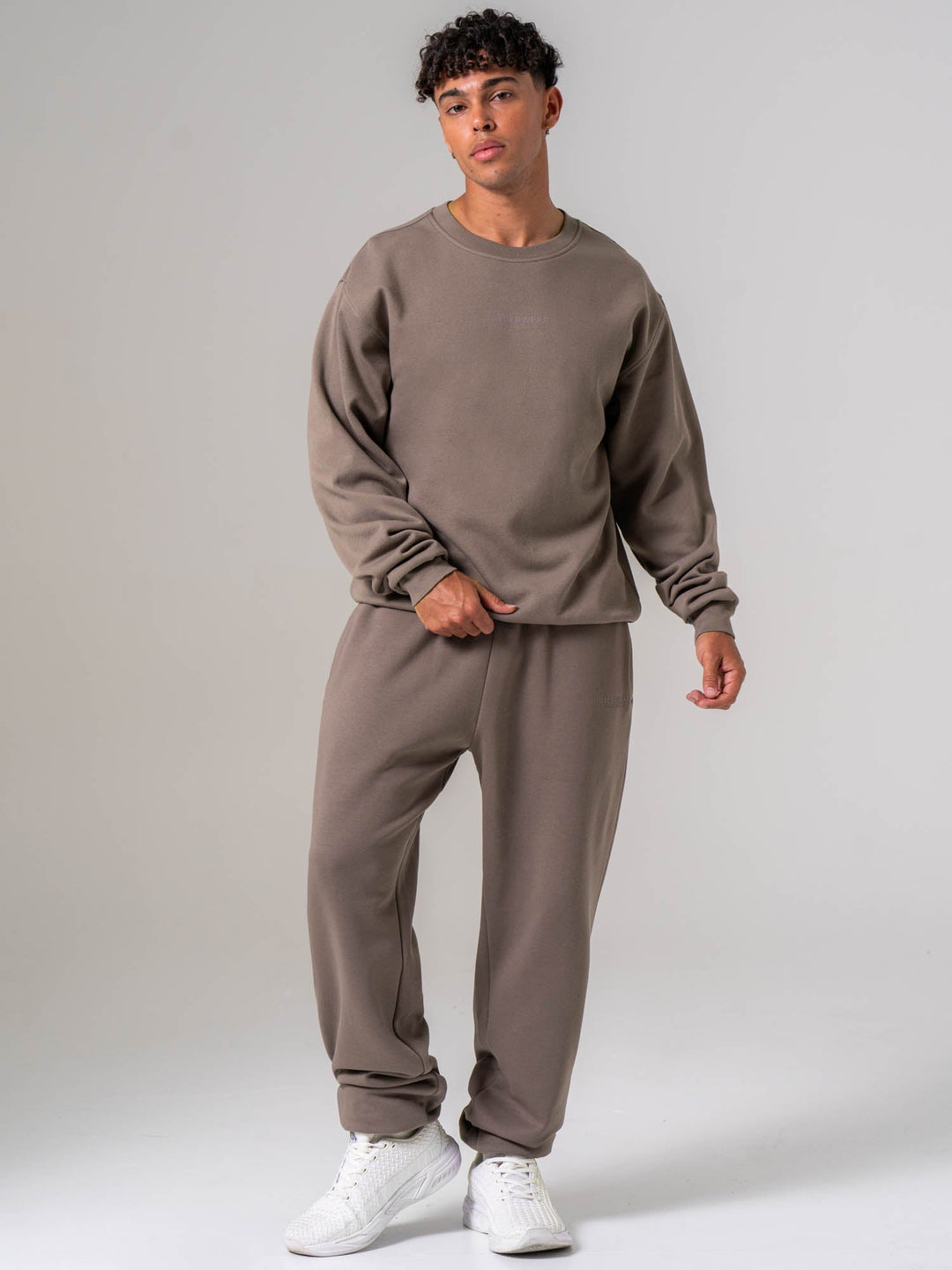 Unisex Fleece Track Pant - Deep Taupe Clothing Ryderwear 