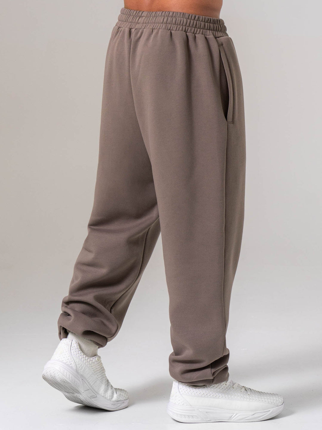 Unisex Fleece Track Pant - Deep Taupe Clothing Ryderwear 