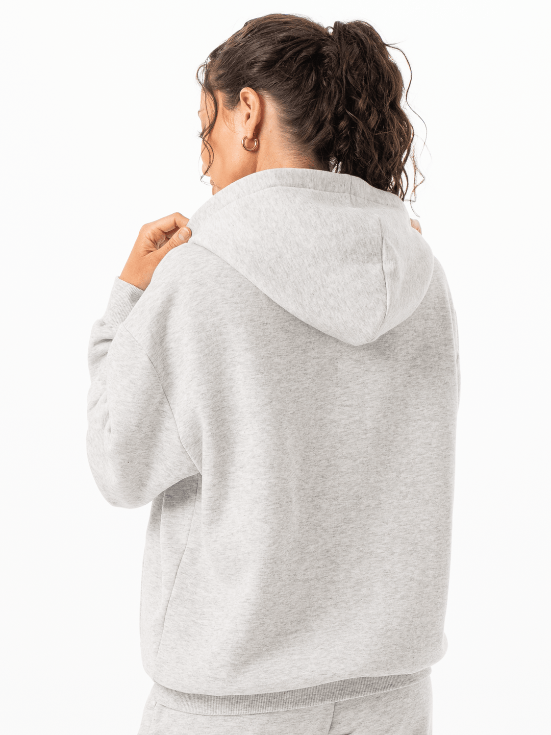 Unisex Hoodie - Snow Marl Clothing Ryderwear 