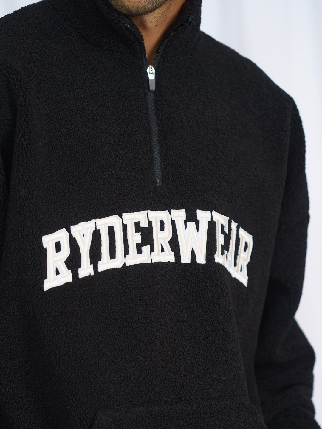 Unisex Teddy Jumper - Black Clothing Ryderwear 